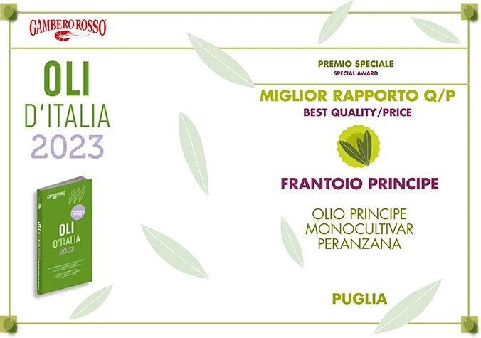 Frantoio Principe Oli D’Italia 2023 Frantoio Principe Oli d'Italia 2023